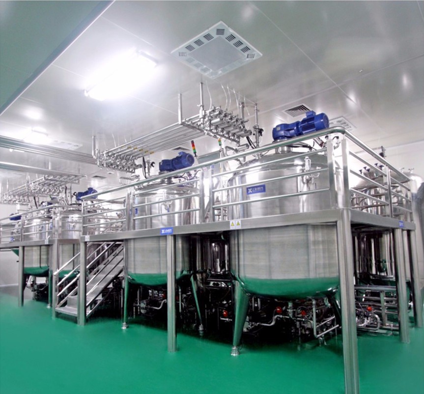 1000L chemical blending mixer tank hotel liquid shampoo mixing machine liquid soap making machine